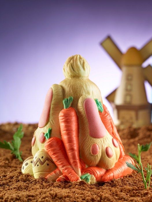 Conejito y Zanahorias Molde LINEAGUSCIO Campana de Pascua