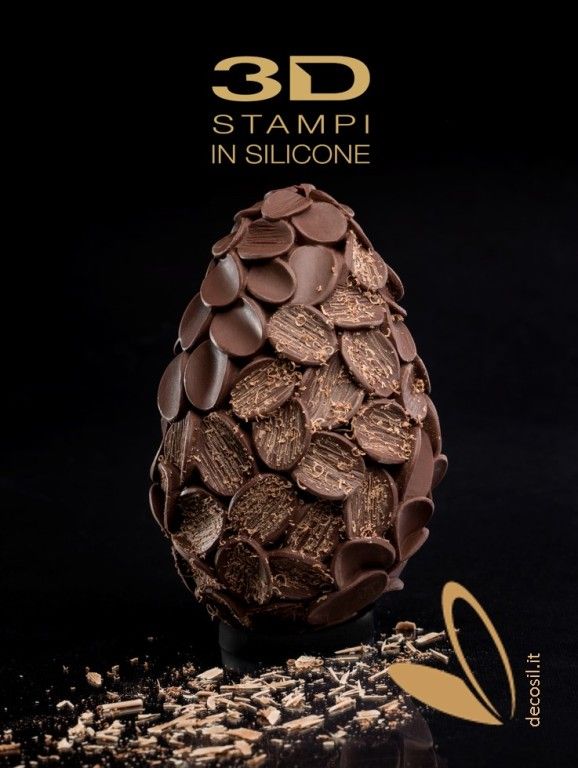 Copos de Chocolate Huevo de Pascua Molde LINEAGUSCIO