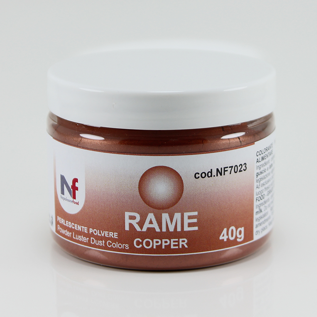 COBRE Colorante alimentario metalizado en polvo 40 g.