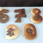 moldes para numeros de chocolate, Moldes de silicona de letras y números 