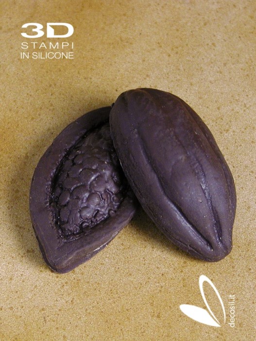 Frutos del cacao pequeños molde de silicona