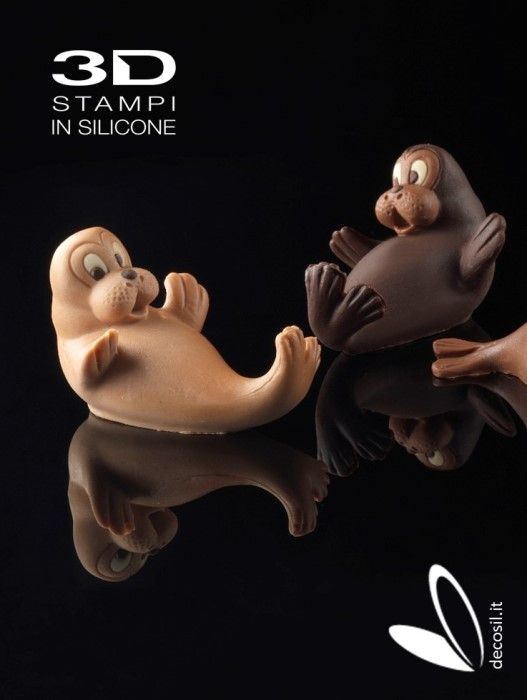 Foca moldes animales para chocolate