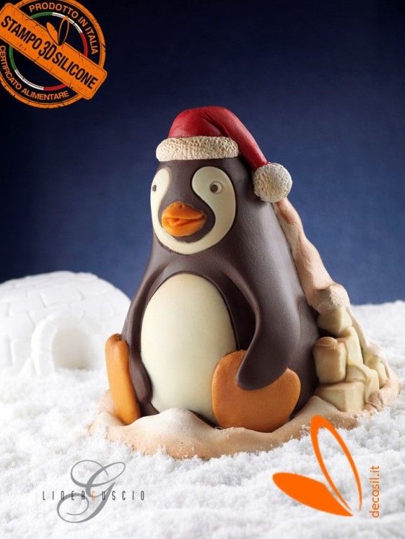 Pingüino Molde LINEAGUSCIO Campana de Navidad