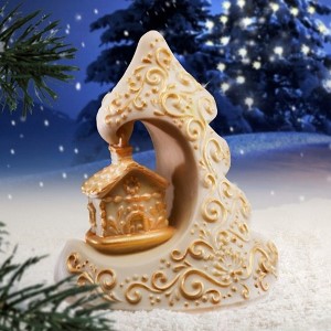 moldes de silicona LINEAGUSCIO campana de Navidad en chocolate