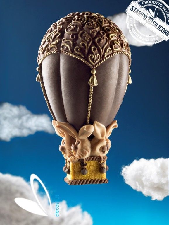 Globo Aerostático Molde LINEAGUSCIO Huevo de Pascua Globo Aerostático Molde LINEAGUSCIO Huevo de Pascua