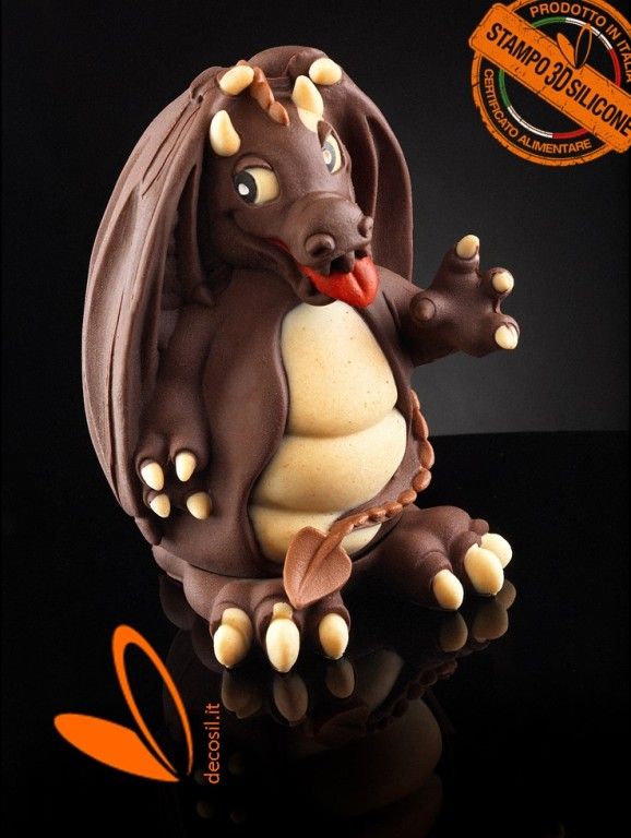 Molde de chocolate Huevo Dragón