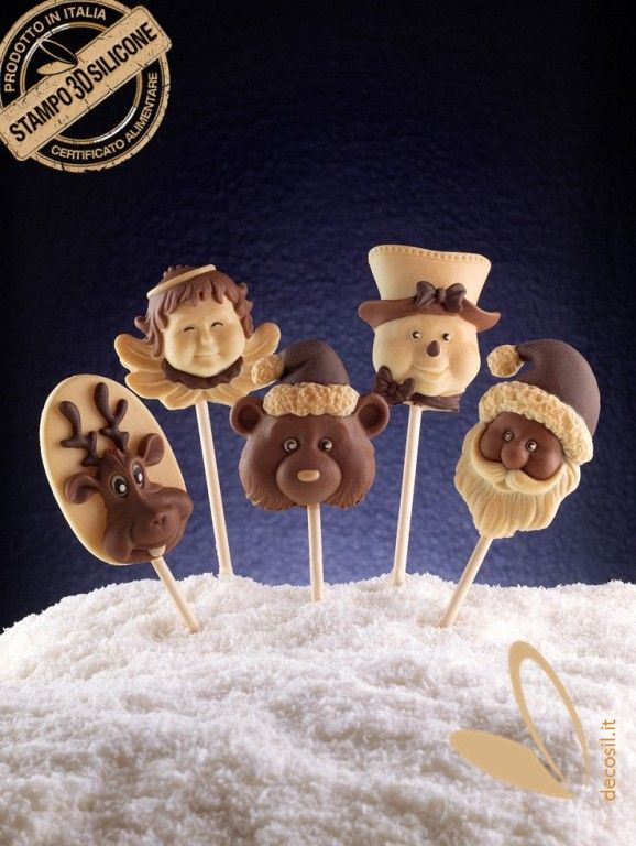 molde de chocolate decoStick Navidad