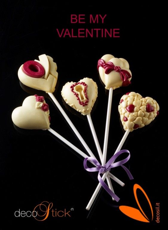 Corazones cake pops decoStick