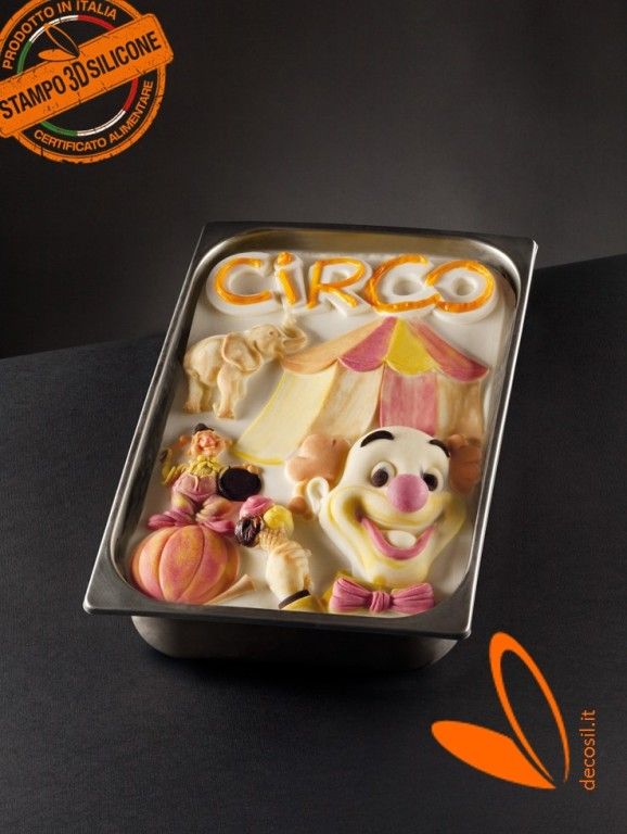 Molde Tablet Helado Circo