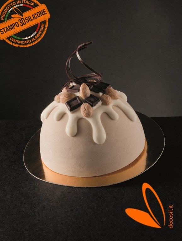 Molde Zuccotto de torta helada Ciocco Avellanas