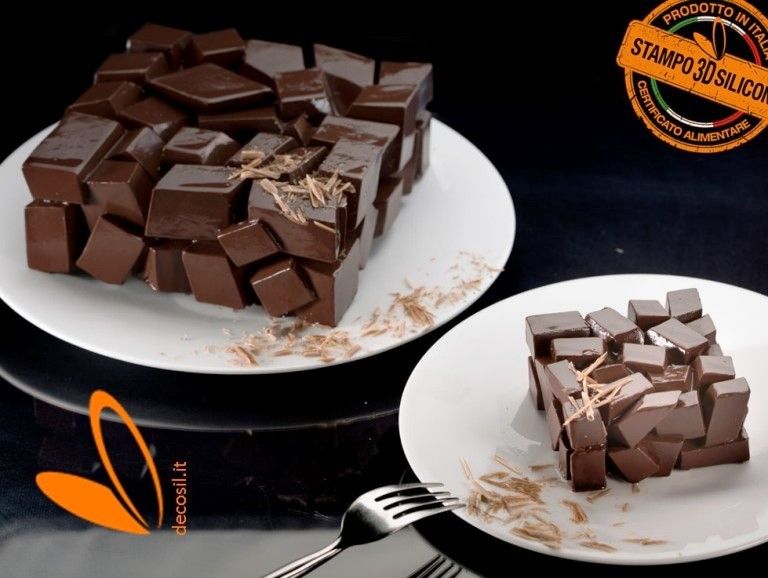 Monoporción Torta Cubos