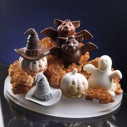 Moldes de silicona para Halloween: Halloween moldes 3D para figuras de chocolate