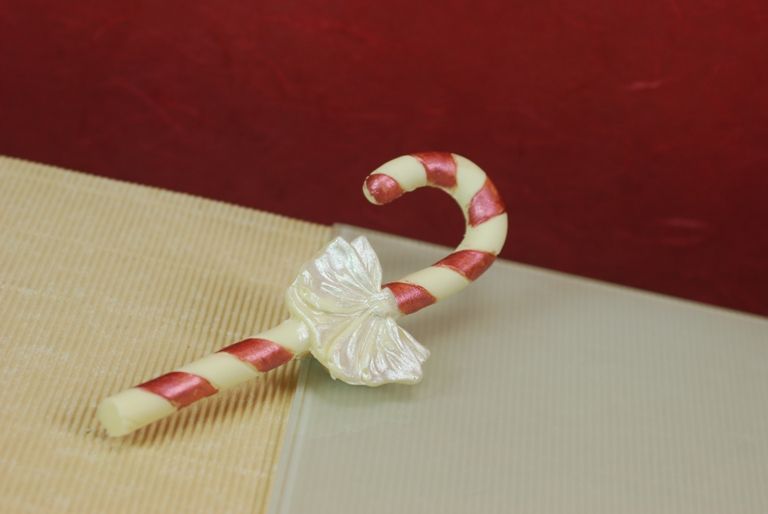 Bastón de caramelo molde de silicona - Caña de dulces de Navidad
