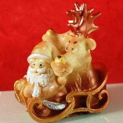 Molde Los Renos Navideños y el trineo de Papá Noel