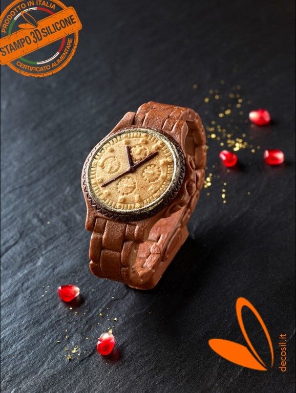 Reloj de pulsera hombre molde de silicona