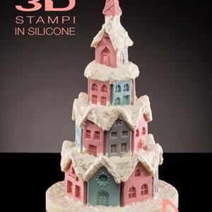 Molde de pino navideño Gingerbread Village