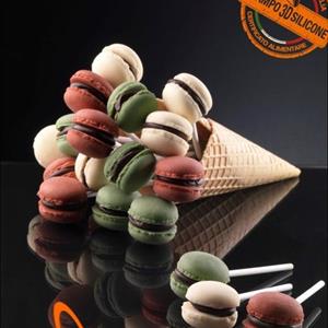 Macaron franceses pops molde