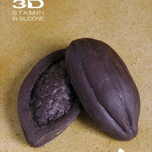 Frutos del cacao pequeños molde de silicona