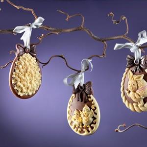 Molde Colgante de Pascua con Flores