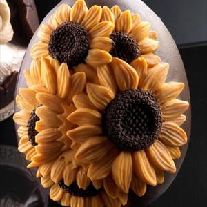 Molde Huevito Medio Girasoles