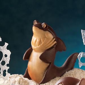 Escualo moldes animales para chocolate