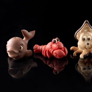 Langosta moldes de chocolate de los animales