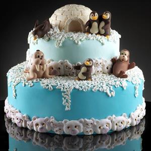 Pingüinos en Pareja moldes animales para chocolate