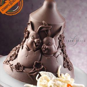 Conejitos Molde LINEAGUSCIO Campana de Pascua