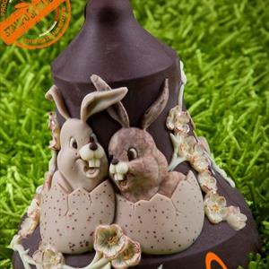 Conejitos Molde LINEAGUSCIO Campana de Pascua