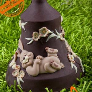 Conejitos Molde LINEAGUSCIO Campana de Pascua