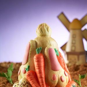 Conejito y Zanahorias Molde LINEAGUSCIO Campana de Pascua