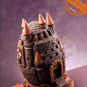 Molde huevo chocolate Castillo