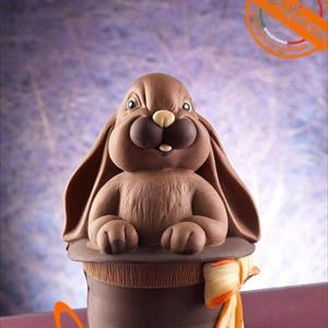 Conejo en el Sombrero Mágico Molde LINEAGUSCIO Huevo de Pascua