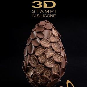 Copos de Chocolate Huevo de Pascua Molde LINEAGUSCIO