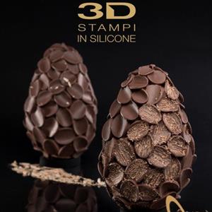 Copos de Chocolate Huevo de Pascua Molde LINEAGUSCIO
