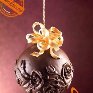 Bola de Chocolate Rosas Molde LINEAGUSCIO