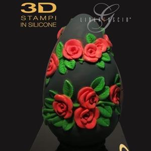 Rosas Molde LINEAGUSCIO Huevo Grande de Pascua