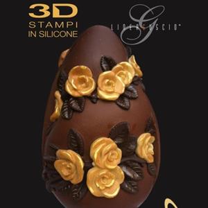 Rosas Molde LINEAGUSCIO Huevo Grande de Pascua