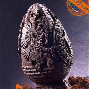 Molde para Huevo de Pascua Grande Maya