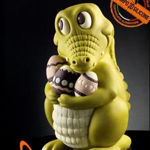 Cocodrilo Molde LINEAGUSCIO Huevo grande de Pascua