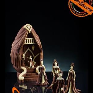 El Baile de las Princesas Molde LINEAGUSCIO Huevo grande de Pascua
