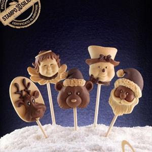 molde de chocolate decoStick Navidad