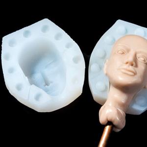 molde de silicona Cabeza de Hombre Pequeña Línea Malizia