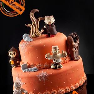 Molde Decoración Borde Calabazas