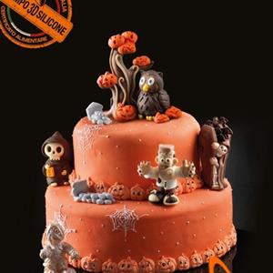 Molde Decoración Borde Calabazas