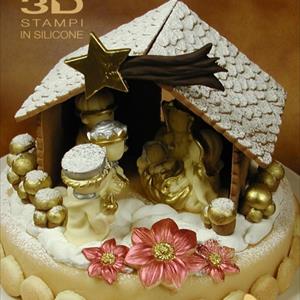 Molde Casita Portal de Pesebre con Estrella