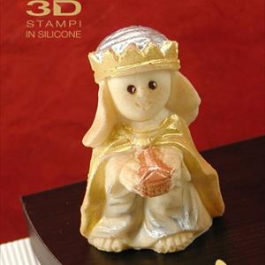 Molde  de silicona Rey Mago Melchor - Oro