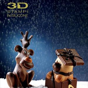 molde Paquete de regalo con osito Regalorso