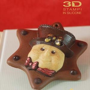 Ornamento Muñeco de Nieve molde de chocolate