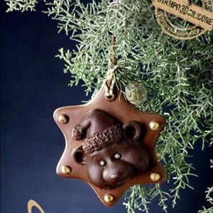 molde de chocolate Ornamento de Teddy Bear